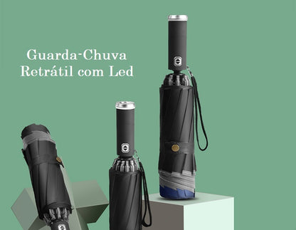 Guarda Chuva Retrátil com Led